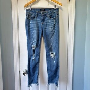 Judy Blue Women's‎ Stretchy Ripped Distressed Skinny Jeans Size 7/28